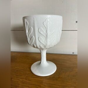 FTD White Milk Glass Compote – 1975